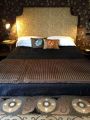 King size bed in cabin